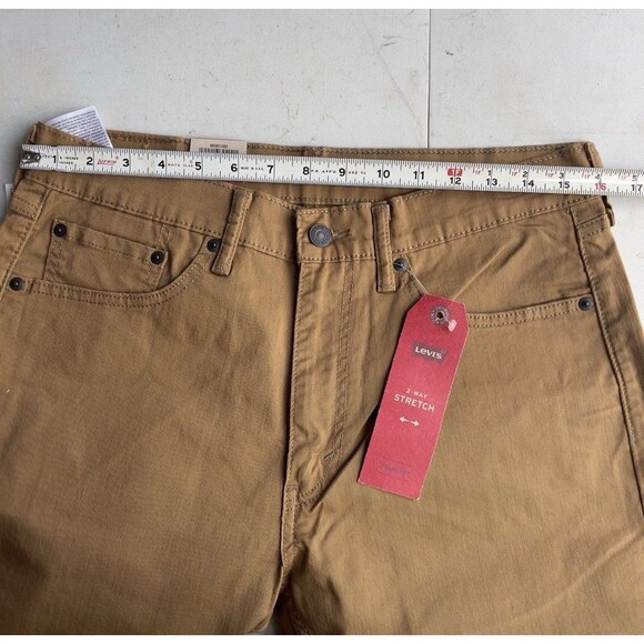 Levi's 505 Straight Fit Men’s W32 L34 2-Way Comfort Stretch Slub Twill Jeans - Picture 8 of 16